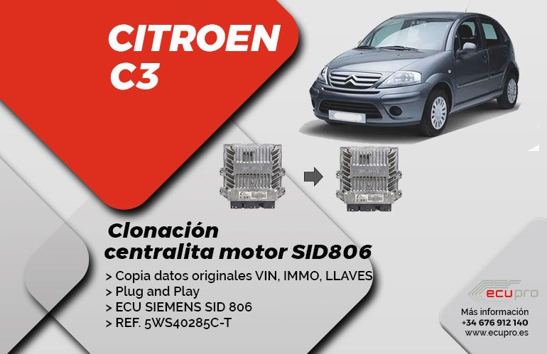 Clonación centralita Citroën c3