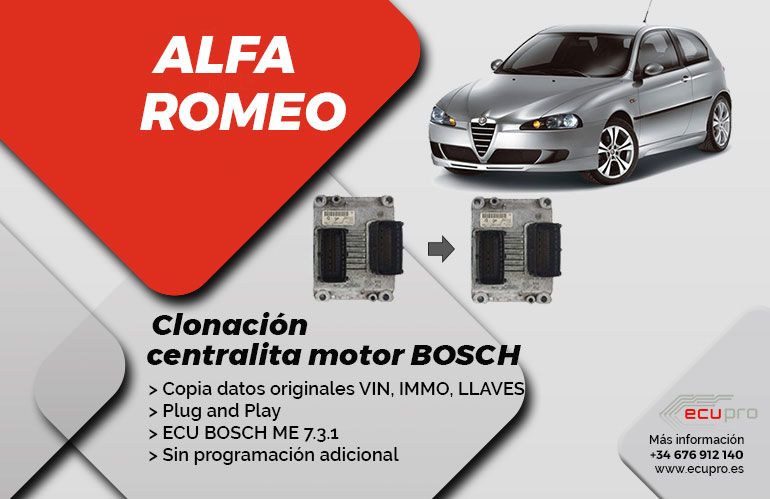 Clonación centralita Alfa Romeo 147
