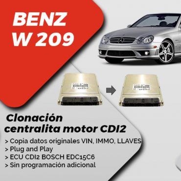 Clonación centralita motor Mercedes CLK