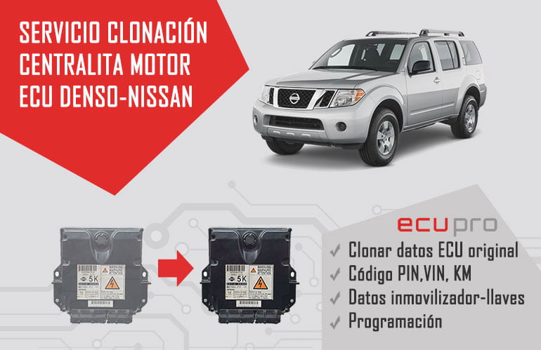 Clonación centralita motor Denso Nissan Pathfinder