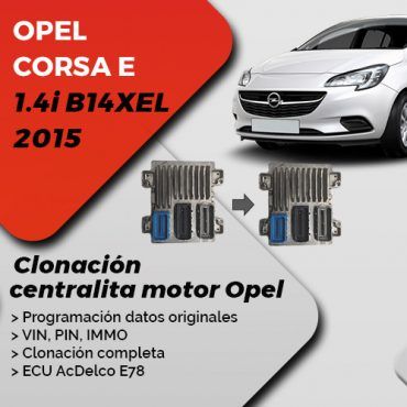 Opel corsa E clonación ecu e78
