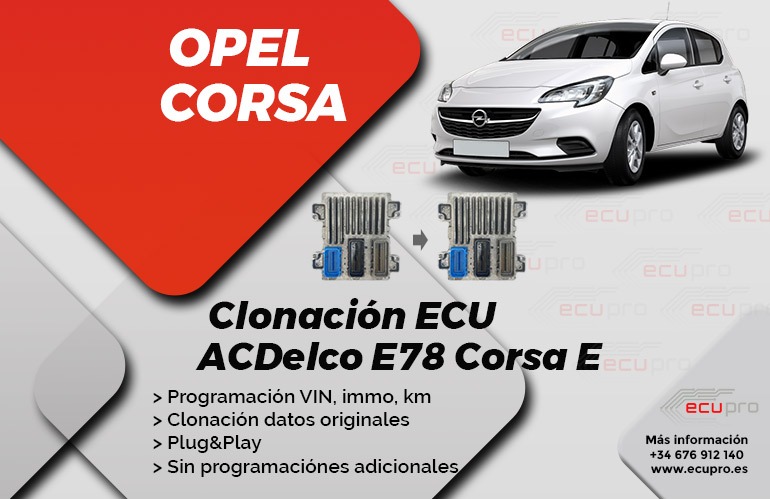 Cambiar centralita motor Acdelco E78 Opel Corsa