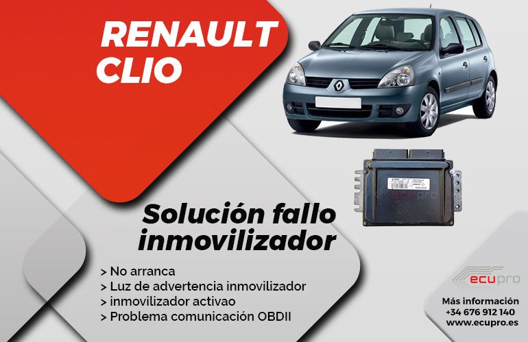Renault Clio 2 no arranca- anular inmovilizador