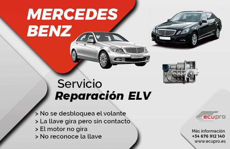 Reparación ELV Mercedes – no desbloquea la dirección
