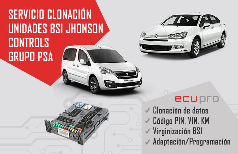 Clonación BSI JOHNSON CONTROLS PSA Peugeot Citroen