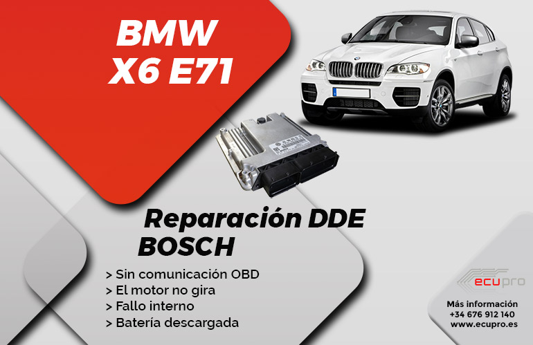 reparación centralita motor BMW E71 X6