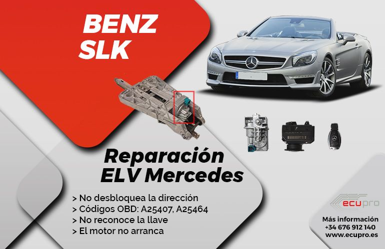 Mercedes slk r172 reparar elv