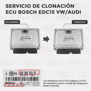 Servicio de clonacion ecu bosch edc15 vag
