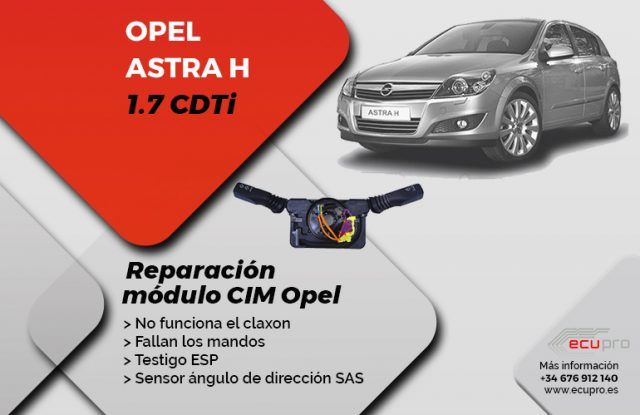 Reparación modulo CIM Opel Zafira B 2 Reparación módulo CIM Opel Zafira B y Opel Astra H