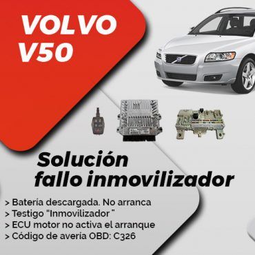 Volvo V50 No arranca programación inmovilizador