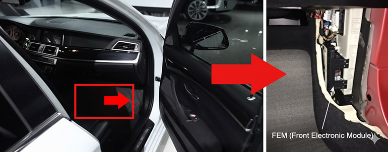 ubicación modulo fem bmw 