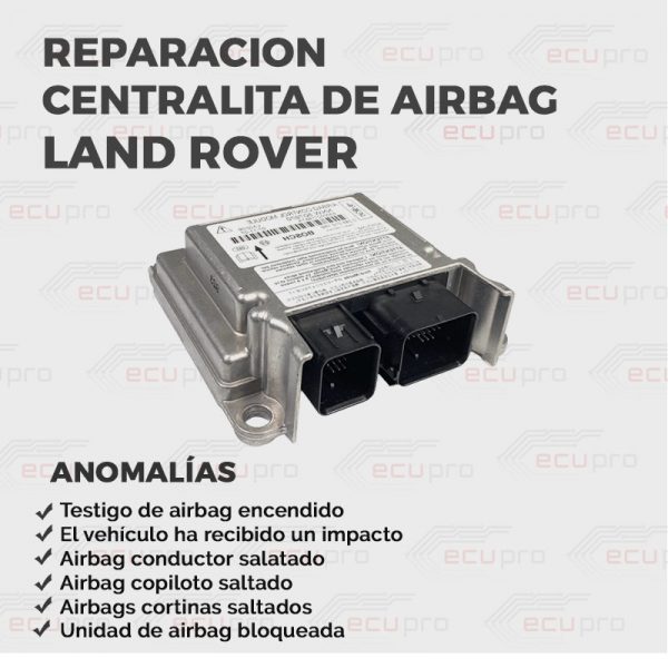 reparación de centralita de airbag land rover