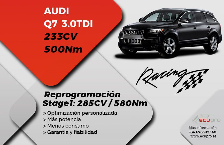 reprogramar Audi q7 233cv Ecupro España