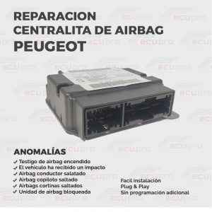 Reparación de centralita de airbag Peugeot
