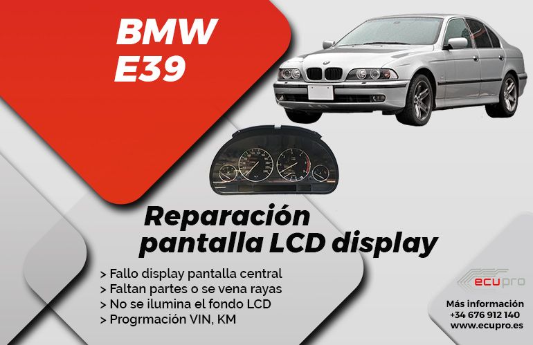Reparación display lcd cuadro de instrumentos BMW E39