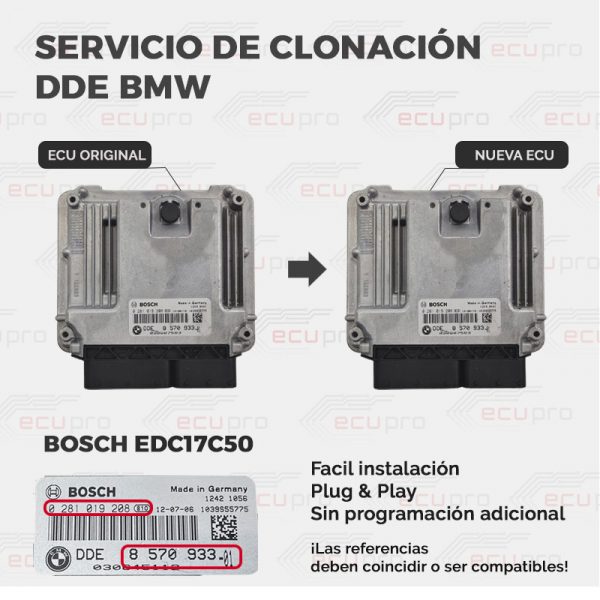 clonar ecu edc17c50 BMW