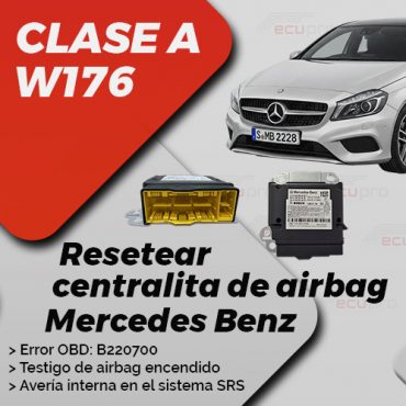 resetear centralita de airbag mercedes w176