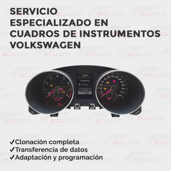 Servicio especializado en cuadro de instrumentos VW