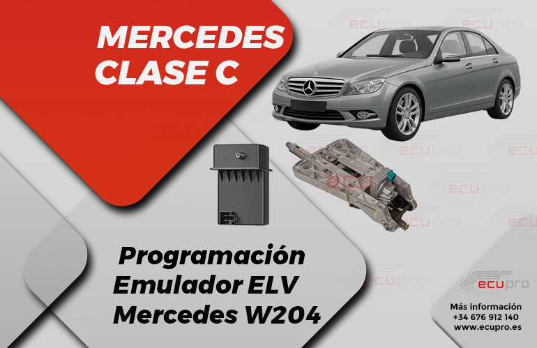 Anular ELV Mercedes W204 con emulador 1 Anular ELV Mercedes - solución fallo bloque de la dirección