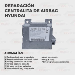 Reparación centralita de airbag Hyundai 95910-2W100