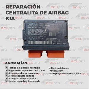 reparación modulo de airbag kia