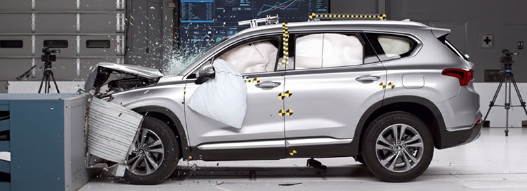 Hyundai Crash Test. Reparación airbag 95910 D7130