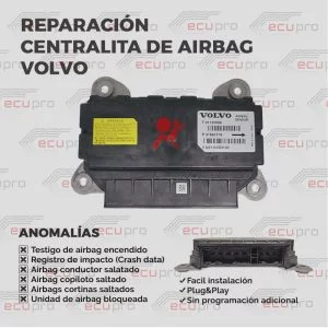 Reparación centralita airbag Volvo XC90