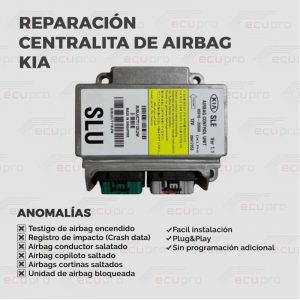 Reparación y reinicio de centralita de airbag Delphi - Kia