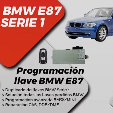 Programar llave BMW Serie 1 E87 con CAS2 bloqueado